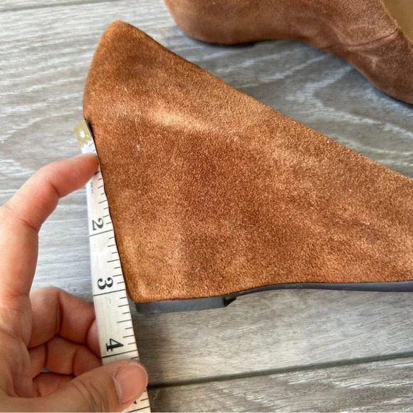 Franco  Sarto Brown Suede Leather Wedges - Picture 11 of 13